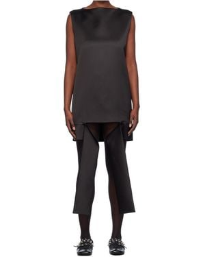we11done Strap Mini Dress - Black
