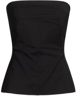 Rick Owens Colorful Denim Tube Top - Black
