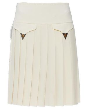 Versace Pleated Mid-Rise Skirt - White