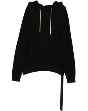 Rick Owens Cotton Hoodie - Black