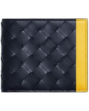 Bottega Veneta Intrecciato Bi-Fold Wallet - Blue