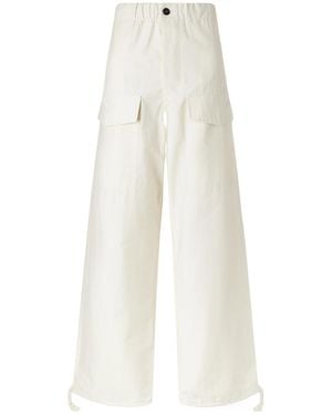 JW Anderson Cotton-Blend Gabardine Track Pants - White