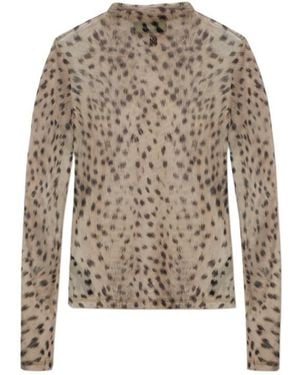 Amiri Animal-Print Long-Sleeve Top - Multicolour