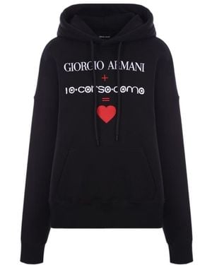 Giorgio Armani X 10 Corso Como Cotton Hoodie - Black