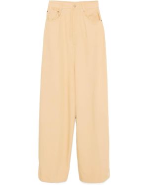 MM6 by Maison Margiela Twill Trousers - Natural