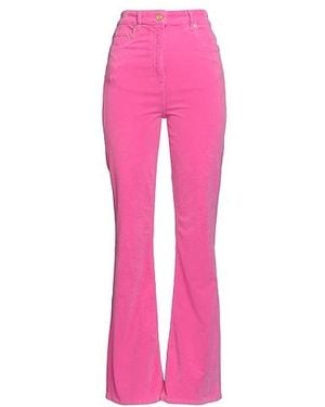 Ganni Wide-Leg Corduroy Trousers - Pink