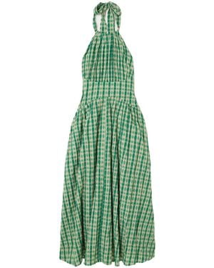 Rosie Assoulin Halterneck Midi Dress - Green