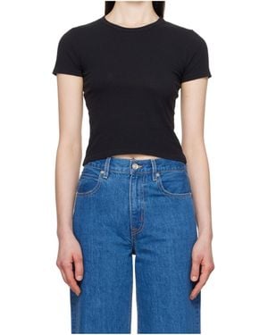 SLVRLAKE Denim Crew Neck Short-Sleeved T-Shirt - Blue