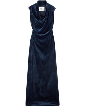 TOVE Naeve Ribbed Maxi Dress - Blue