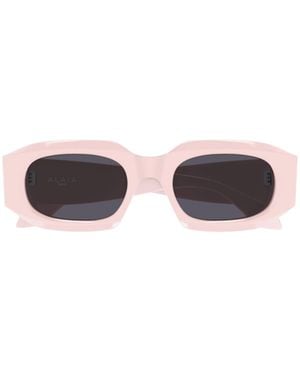 Alaïa Alaïa Rectangular Frame Sunglasses - White