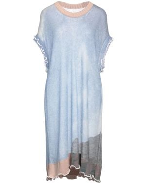 MM6 by Maison Margiela Multi-colour Knitted Dress - Blue