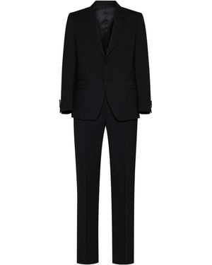Lardini Single-Breasted Tailored Suit - Black