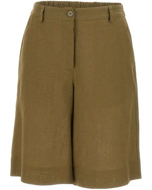 Kaos Elastic-Waist Bermuda Shorts - Green