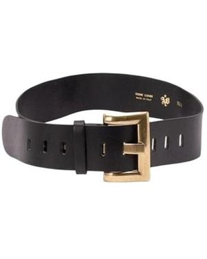 Aniye By Buckle-Fastening Leather Belt - Black