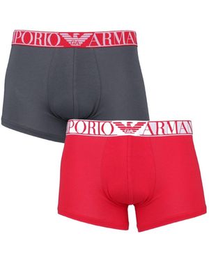Emporio Armani Logo Underwear 2-Piece Pack - Red