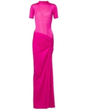Christopher Esber Fusion Ruched Gown - Pink