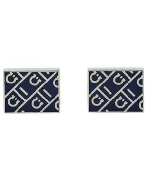 Ferragamo Ferragamo Monogram Cufflinks - Blue