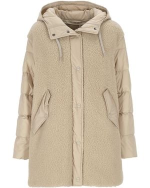 Herno Hooded Down Jacket - Natural
