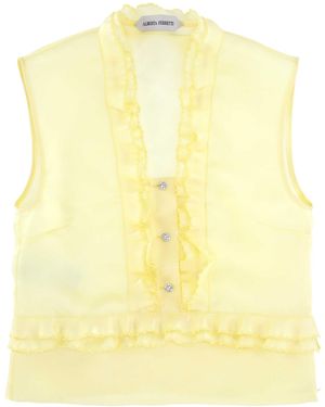 Alberta Ferretti Ruffled Shirt - Yellow