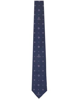 Vivienne Westwood Silk Jacquard Tie - Blue