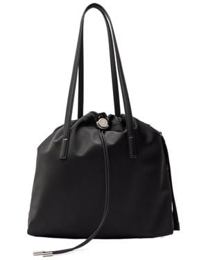 Moncler Drawstring Nylon Tote Bag - Black