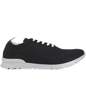 Kiton Knit Lightweight Low-Top Trainers - Black