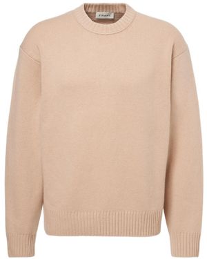 FRAME Crew Neck Long-Sleeved Jumper - Natural