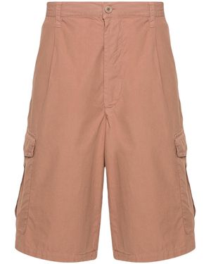 Emporio Armani Logo Patch Cargo Shorts - White