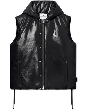 Courreges Sleeveless Puffer Vest - Black