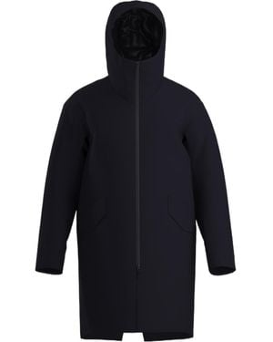 Veilance Hooded Longline Coat - Blue