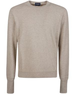Drumohr Round Neck Sweater - Gray