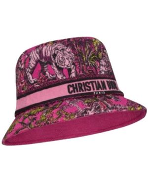 Dior Christian D-Bobby Toile De Jouy Voyage Fisherman Hat - Purple