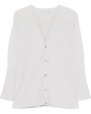 Homme Plissé Issey Miyake Homme Plissé Pleated Jumper - White