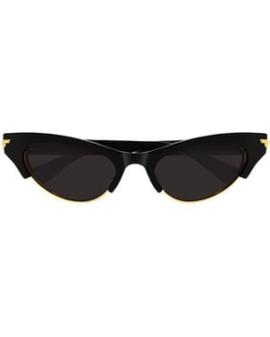 Bottega Veneta Eyewear Cat Eye Frame Sunglasses - White