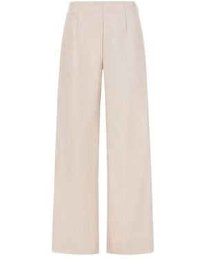 Herno Logo-Plaque Trousers - White