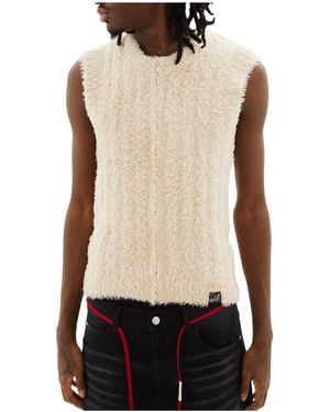 Martine Rose Ratty Zipper Vest - Black