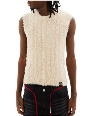Martine Rose Ratty Zipper Vest - Black