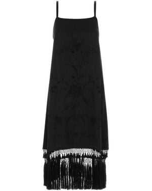 Bode Tassel Dress - Black
