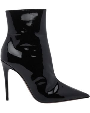 Paris Texas Pointed-Toe Ankle Boots - Black