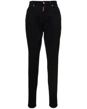 DSquared² Honey Dyed Curvy Baggy Jeans - Black