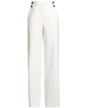 Max Mara Relaxed Fit Dress Pants - White