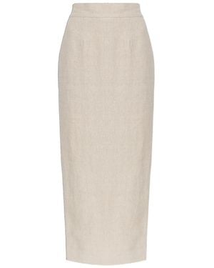Posse Emma Midi Skirt - White