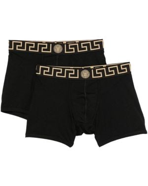 Versace Greca Medusa Briefs (Set Of Two) - Black