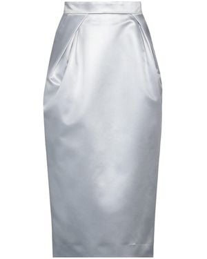 Maison Margiela Solid-Colored Pleated Skirt - Grey