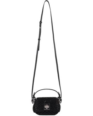 Ermanno Scervino Crystal Mini Shoulder Bag - White