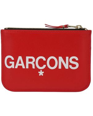 COMME DES GARÇONS PLAY Logo-Print Wallet - Red
