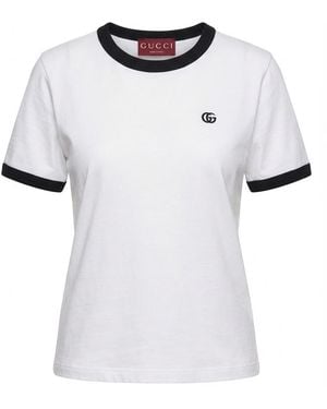 Gucci Crewneck Jersey T-Shirt - White
