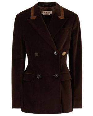 Marni Velvet Blazer - Black