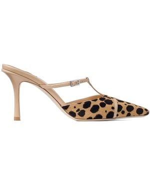 Jimmy Choo 85Mm Gloria T-Strap Mule - Multicolor