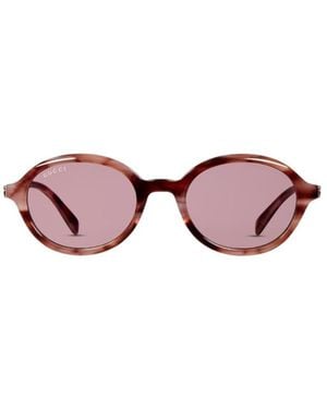 Gucci Round Frame Sunglasses - Pink